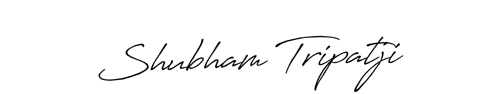 Shubham Tripatji stylish signature style. Best Handwritten Sign (Antro_Vectra_Bolder) for my name. Handwritten Signature Collection Ideas for my name Shubham Tripatji. Shubham Tripatji signature style 7 images and pictures png