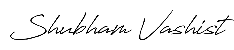 Shubham Vashist stylish signature style. Best Handwritten Sign (Antro_Vectra_Bolder) for my name. Handwritten Signature Collection Ideas for my name Shubham Vashist. Shubham Vashist signature style 7 images and pictures png