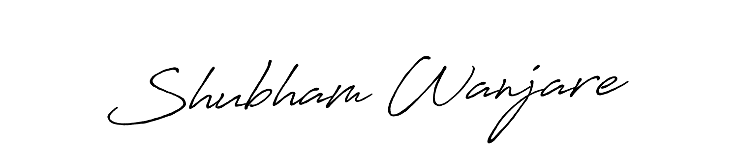 if you are searching for the best signature style for your name Shubham Wanjare. so please give up your signature search. here we have designed multiple signature styles  using Antro_Vectra_Bolder. Shubham Wanjare signature style 7 images and pictures png