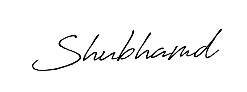 Create a beautiful signature design for name Shubhamd. With this signature (Antro_Vectra_Bolder) fonts, you can make a handwritten signature for free. Shubhamd signature style 7 images and pictures png