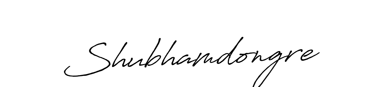 Create a beautiful signature design for name Shubhamdongre. With this signature (Antro_Vectra_Bolder) fonts, you can make a handwritten signature for free. Shubhamdongre signature style 7 images and pictures png