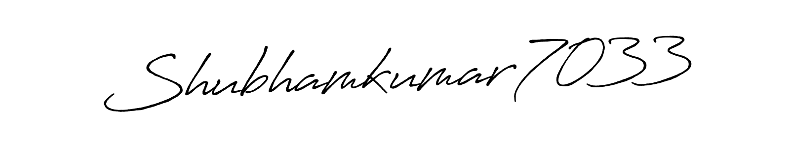 Create a beautiful signature design for name Shubhamkumar7033. With this signature (Antro_Vectra_Bolder) fonts, you can make a handwritten signature for free. Shubhamkumar7033 signature style 7 images and pictures png