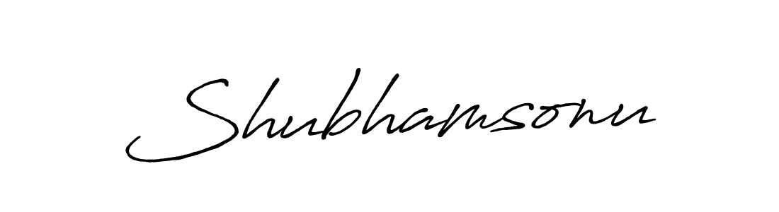 Once you've used our free online signature maker to create your best signature Antro_Vectra_Bolder style, it's time to enjoy all of the benefits that Shubhamsonu name signing documents. Shubhamsonu signature style 7 images and pictures png