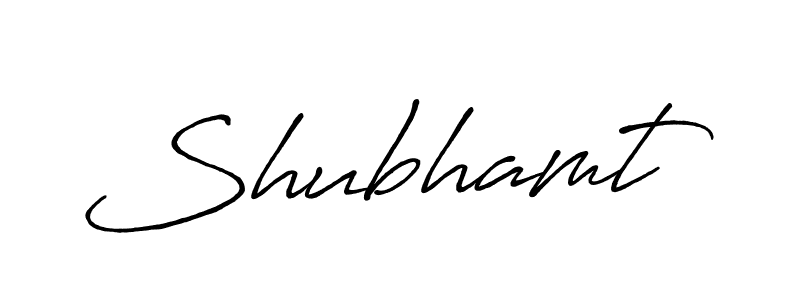 The best way (Antro_Vectra_Bolder) to make a short signature is to pick only two or three words in your name. The name Shubhamt include a total of six letters. For converting this name. Shubhamt signature style 7 images and pictures png