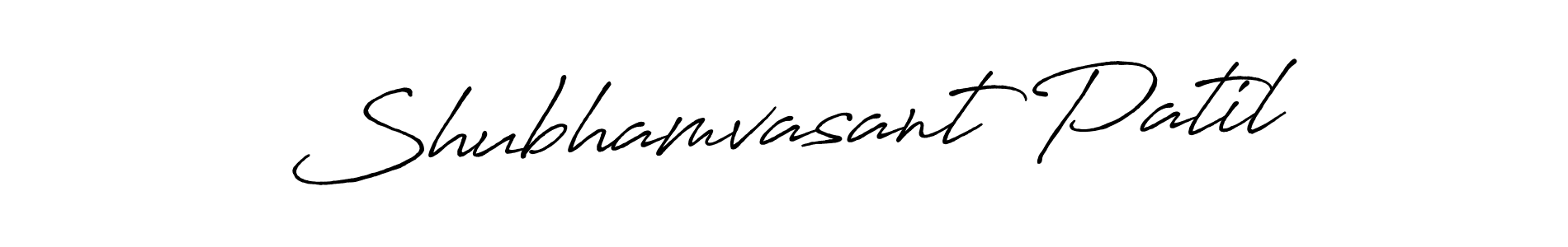 Make a beautiful signature design for name Shubhamvasant Patil. With this signature (Antro_Vectra_Bolder) style, you can create a handwritten signature for free. Shubhamvasant Patil signature style 7 images and pictures png