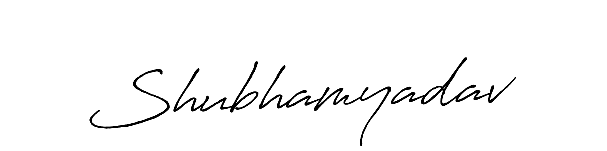 The best way (Antro_Vectra_Bolder) to make a short signature is to pick only two or three words in your name. The name Shubhamyadav include a total of six letters. For converting this name. Shubhamyadav signature style 7 images and pictures png