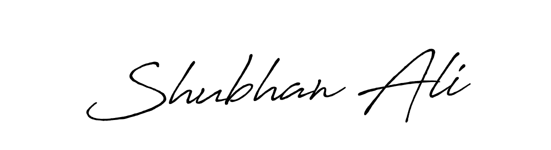 if you are searching for the best signature style for your name Shubhan Ali. so please give up your signature search. here we have designed multiple signature styles  using Antro_Vectra_Bolder. Shubhan Ali signature style 7 images and pictures png