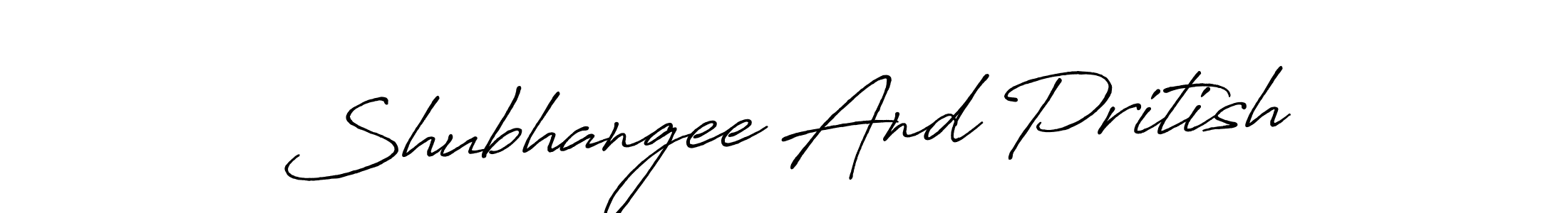 You can use this online signature creator to create a handwritten signature for the name Shubhangee And Pritish. This is the best online autograph maker. Shubhangee And Pritish signature style 7 images and pictures png