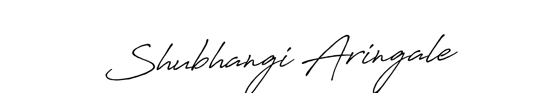 How to make Shubhangi Aringale name signature. Use Antro_Vectra_Bolder style for creating short signs online. This is the latest handwritten sign. Shubhangi Aringale signature style 7 images and pictures png