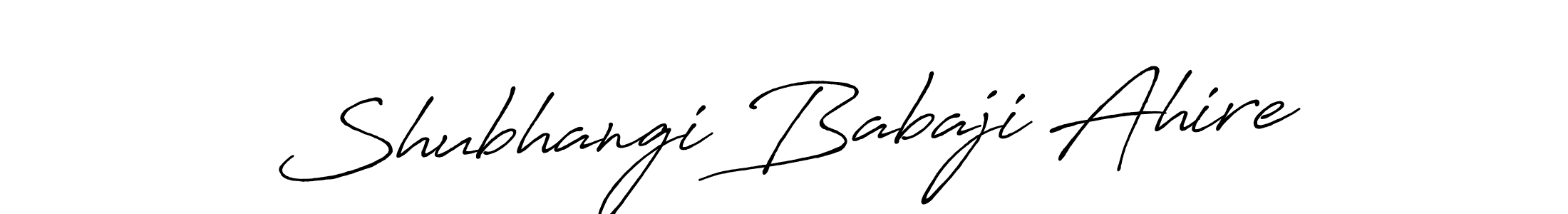 Also we have Shubhangi Babaji Ahire name is the best signature style. Create professional handwritten signature collection using Antro_Vectra_Bolder autograph style. Shubhangi Babaji Ahire signature style 7 images and pictures png