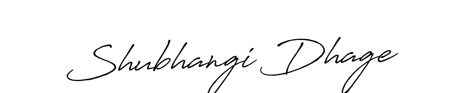 How to make Shubhangi Dhage signature? Antro_Vectra_Bolder is a professional autograph style. Create handwritten signature for Shubhangi Dhage name. Shubhangi Dhage signature style 7 images and pictures png