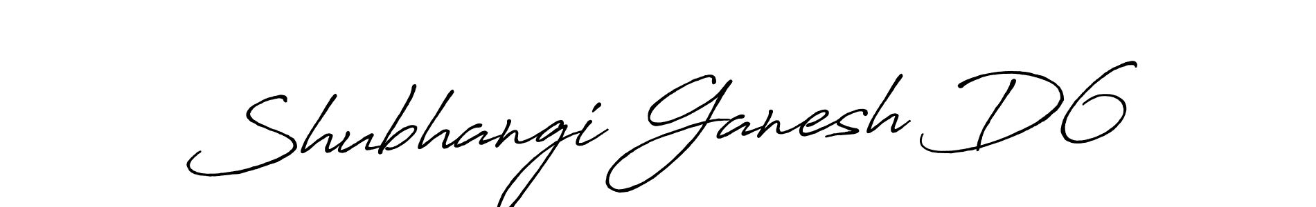 Design your own signature with our free online signature maker. With this signature software, you can create a handwritten (Antro_Vectra_Bolder) signature for name Shubhangi Ganesh D6. Shubhangi Ganesh D6 signature style 7 images and pictures png