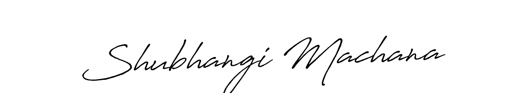 How to Draw Shubhangi Machana signature style? Antro_Vectra_Bolder is a latest design signature styles for name Shubhangi Machana. Shubhangi Machana signature style 7 images and pictures png