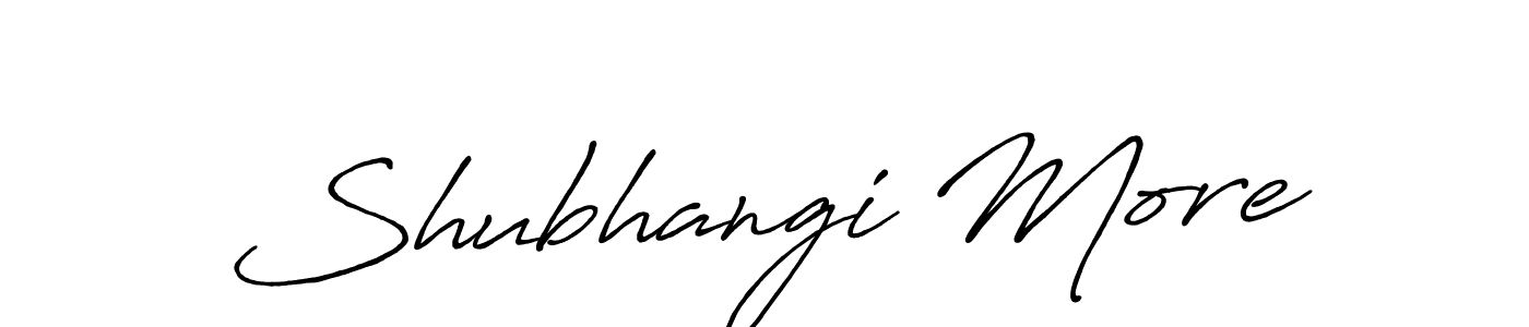 Make a beautiful signature design for name Shubhangi More. Use this online signature maker to create a handwritten signature for free. Shubhangi More signature style 7 images and pictures png