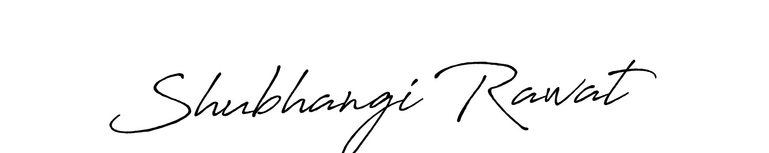 Create a beautiful signature design for name Shubhangi Rawat. With this signature (Antro_Vectra_Bolder) fonts, you can make a handwritten signature for free. Shubhangi Rawat signature style 7 images and pictures png