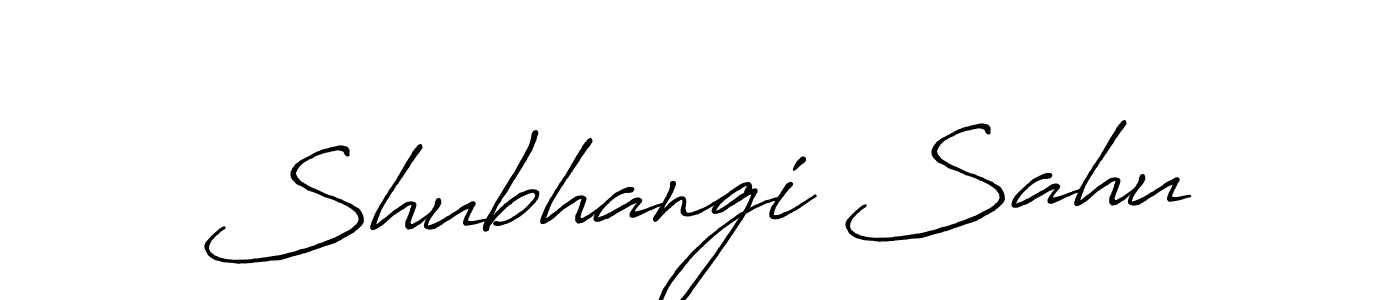 Create a beautiful signature design for name Shubhangi Sahu. With this signature (Antro_Vectra_Bolder) fonts, you can make a handwritten signature for free. Shubhangi Sahu signature style 7 images and pictures png