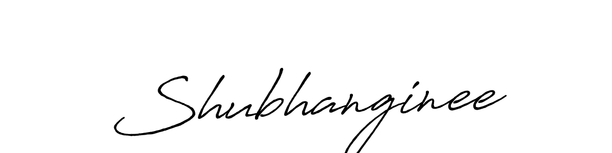 How to make Shubhanginee signature? Antro_Vectra_Bolder is a professional autograph style. Create handwritten signature for Shubhanginee name. Shubhanginee signature style 7 images and pictures png
