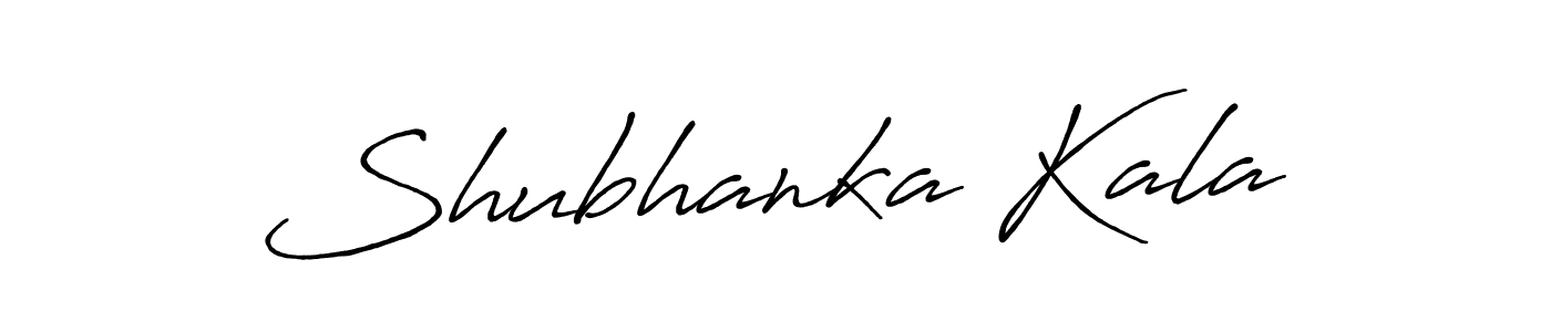 Design your own signature with our free online signature maker. With this signature software, you can create a handwritten (Antro_Vectra_Bolder) signature for name Shubhanka Kala. Shubhanka Kala signature style 7 images and pictures png