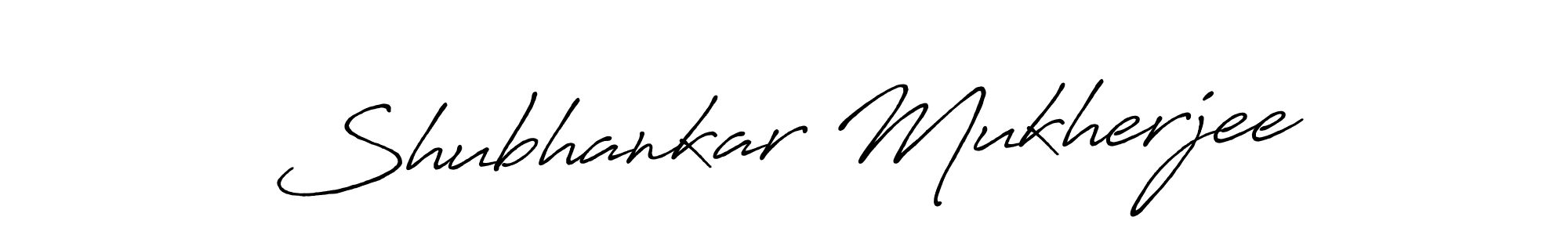 How to make Shubhankar Mukherjee name signature. Use Antro_Vectra_Bolder style for creating short signs online. This is the latest handwritten sign. Shubhankar Mukherjee signature style 7 images and pictures png