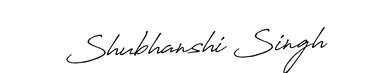 Shubhanshi Singh stylish signature style. Best Handwritten Sign (Antro_Vectra_Bolder) for my name. Handwritten Signature Collection Ideas for my name Shubhanshi Singh. Shubhanshi Singh signature style 7 images and pictures png