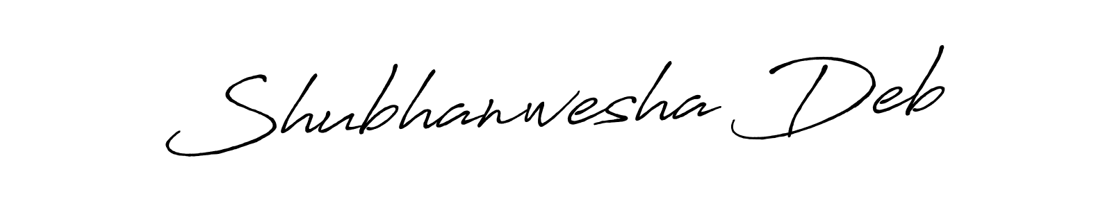 Shubhanwesha Deb stylish signature style. Best Handwritten Sign (Antro_Vectra_Bolder) for my name. Handwritten Signature Collection Ideas for my name Shubhanwesha Deb. Shubhanwesha Deb signature style 7 images and pictures png
