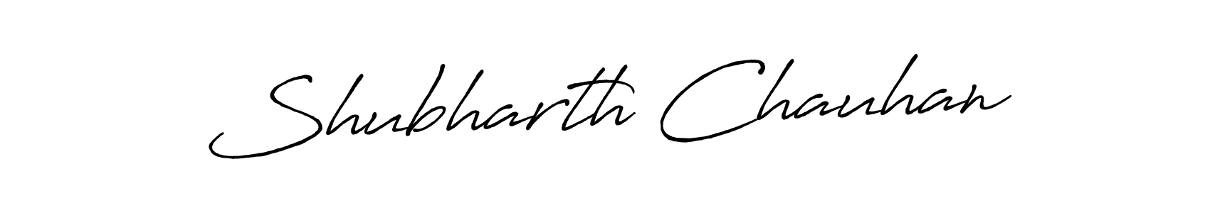 Use a signature maker to create a handwritten signature online. With this signature software, you can design (Antro_Vectra_Bolder) your own signature for name Shubharth Chauhan. Shubharth Chauhan signature style 7 images and pictures png