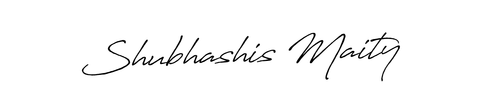 Create a beautiful signature design for name Shubhashis Maity. With this signature (Antro_Vectra_Bolder) fonts, you can make a handwritten signature for free. Shubhashis Maity signature style 7 images and pictures png