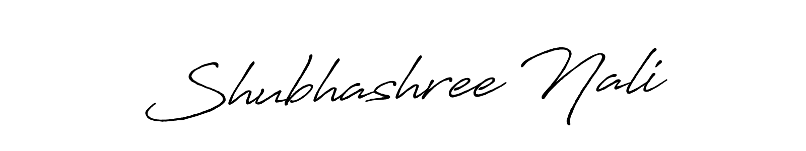 Make a short Shubhashree Nali signature style. Manage your documents anywhere anytime using Antro_Vectra_Bolder. Create and add eSignatures, submit forms, share and send files easily. Shubhashree Nali signature style 7 images and pictures png