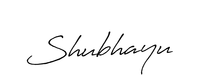 Make a beautiful signature design for name Shubhayu. With this signature (Antro_Vectra_Bolder) style, you can create a handwritten signature for free. Shubhayu signature style 7 images and pictures png