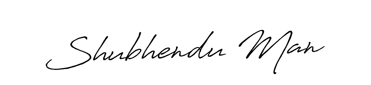 Use a signature maker to create a handwritten signature online. With this signature software, you can design (Antro_Vectra_Bolder) your own signature for name Shubhendu Man. Shubhendu Man signature style 7 images and pictures png
