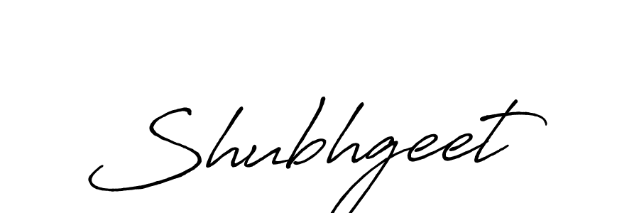 Design your own signature with our free online signature maker. With this signature software, you can create a handwritten (Antro_Vectra_Bolder) signature for name Shubhgeet. Shubhgeet signature style 7 images and pictures png