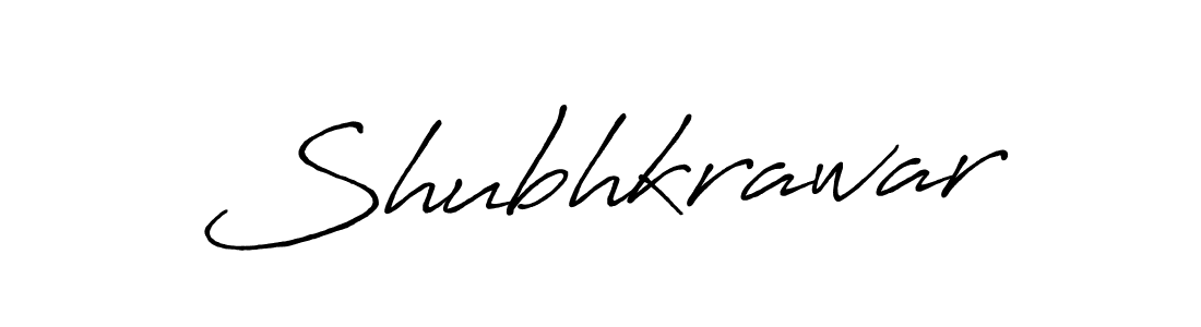How to make Shubhkrawar signature? Antro_Vectra_Bolder is a professional autograph style. Create handwritten signature for Shubhkrawar name. Shubhkrawar signature style 7 images and pictures png