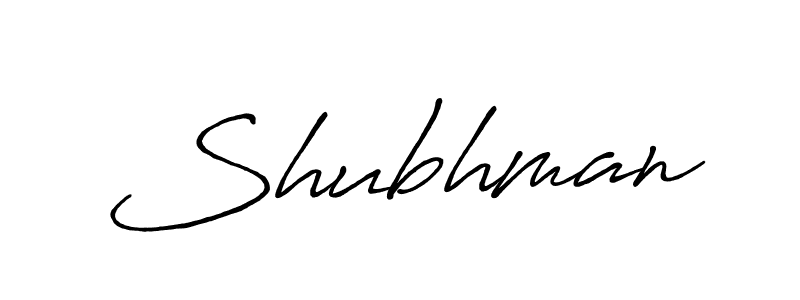 How to make Shubhman signature? Antro_Vectra_Bolder is a professional autograph style. Create handwritten signature for Shubhman name. Shubhman signature style 7 images and pictures png