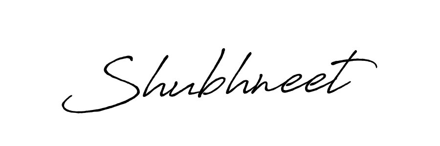 Also we have Shubhneet name is the best signature style. Create professional handwritten signature collection using Antro_Vectra_Bolder autograph style. Shubhneet signature style 7 images and pictures png