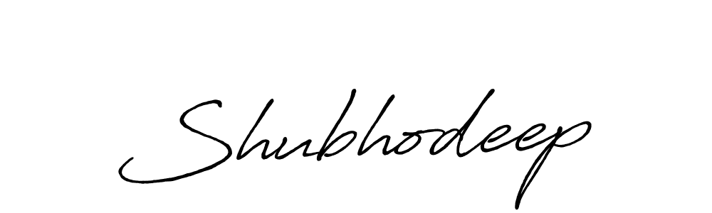 How to make Shubhodeep name signature. Use Antro_Vectra_Bolder style for creating short signs online. This is the latest handwritten sign. Shubhodeep signature style 7 images and pictures png