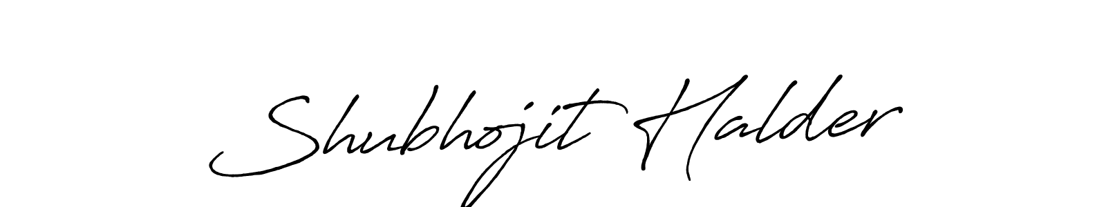 Design your own signature with our free online signature maker. With this signature software, you can create a handwritten (Antro_Vectra_Bolder) signature for name Shubhojit Halder. Shubhojit Halder signature style 7 images and pictures png