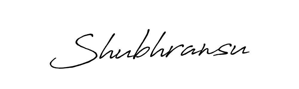 Shubhransu stylish signature style. Best Handwritten Sign (Antro_Vectra_Bolder) for my name. Handwritten Signature Collection Ideas for my name Shubhransu. Shubhransu signature style 7 images and pictures png