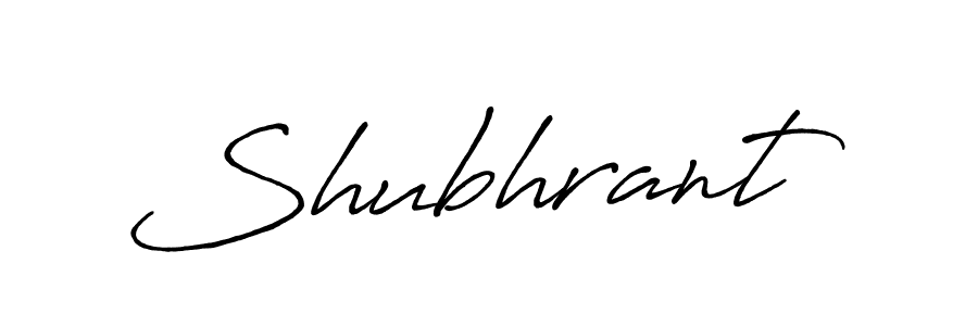 How to Draw Shubhrant signature style? Antro_Vectra_Bolder is a latest design signature styles for name Shubhrant. Shubhrant signature style 7 images and pictures png