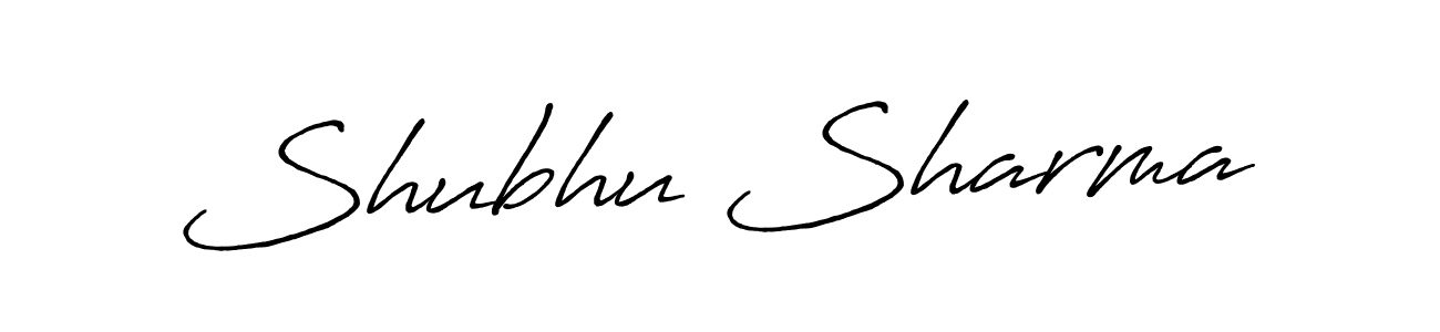 Shubhu Sharma stylish signature style. Best Handwritten Sign (Antro_Vectra_Bolder) for my name. Handwritten Signature Collection Ideas for my name Shubhu Sharma. Shubhu Sharma signature style 7 images and pictures png