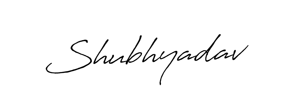 Shubhyadav stylish signature style. Best Handwritten Sign (Antro_Vectra_Bolder) for my name. Handwritten Signature Collection Ideas for my name Shubhyadav. Shubhyadav signature style 7 images and pictures png