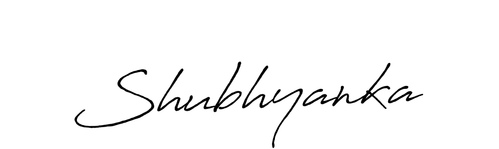 Similarly Antro_Vectra_Bolder is the best handwritten signature design. Signature creator online .You can use it as an online autograph creator for name Shubhyanka. Shubhyanka signature style 7 images and pictures png