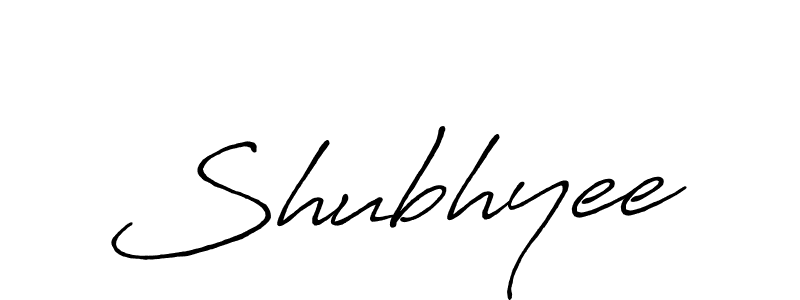 Create a beautiful signature design for name Shubhyee. With this signature (Antro_Vectra_Bolder) fonts, you can make a handwritten signature for free. Shubhyee signature style 7 images and pictures png