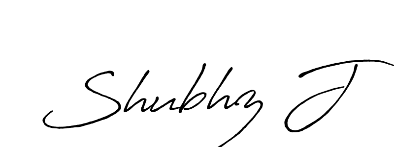 Make a beautiful signature design for name Shubhz J. With this signature (Antro_Vectra_Bolder) style, you can create a handwritten signature for free. Shubhz J signature style 7 images and pictures png