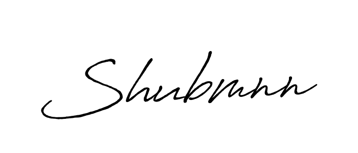 How to make Shubmnn signature? Antro_Vectra_Bolder is a professional autograph style. Create handwritten signature for Shubmnn name. Shubmnn signature style 7 images and pictures png