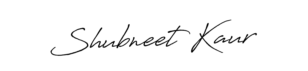 Shubneet Kaur stylish signature style. Best Handwritten Sign (Antro_Vectra_Bolder) for my name. Handwritten Signature Collection Ideas for my name Shubneet Kaur. Shubneet Kaur signature style 7 images and pictures png