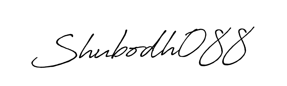 Use a signature maker to create a handwritten signature online. With this signature software, you can design (Antro_Vectra_Bolder) your own signature for name Shubodh088. Shubodh088 signature style 7 images and pictures png