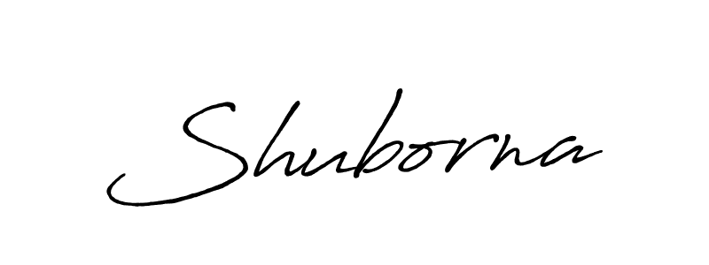 Make a beautiful signature design for name Shuborna. With this signature (Antro_Vectra_Bolder) style, you can create a handwritten signature for free. Shuborna signature style 7 images and pictures png