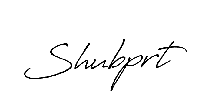 Shubprt stylish signature style. Best Handwritten Sign (Antro_Vectra_Bolder) for my name. Handwritten Signature Collection Ideas for my name Shubprt. Shubprt signature style 7 images and pictures png