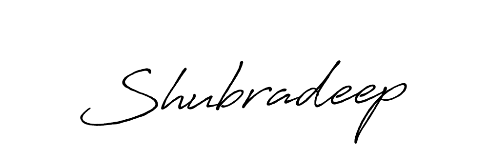 Shubradeep stylish signature style. Best Handwritten Sign (Antro_Vectra_Bolder) for my name. Handwritten Signature Collection Ideas for my name Shubradeep. Shubradeep signature style 7 images and pictures png