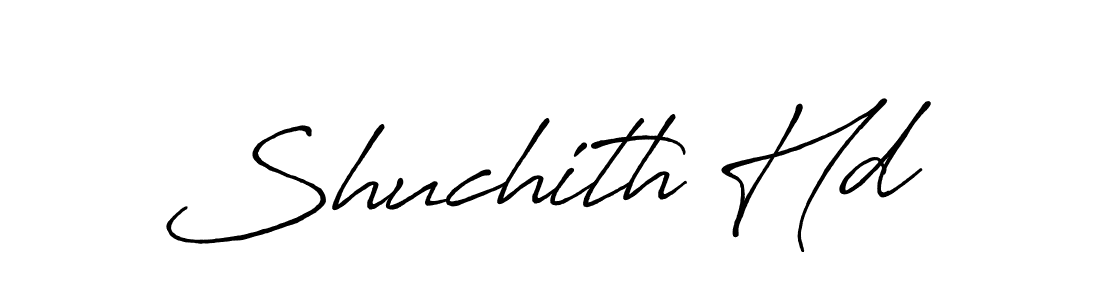 Shuchith Hd stylish signature style. Best Handwritten Sign (Antro_Vectra_Bolder) for my name. Handwritten Signature Collection Ideas for my name Shuchith Hd. Shuchith Hd signature style 7 images and pictures png